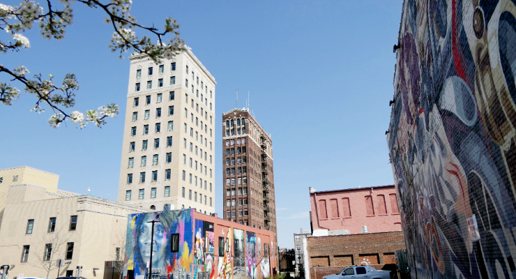 Jackson Michigan skyline